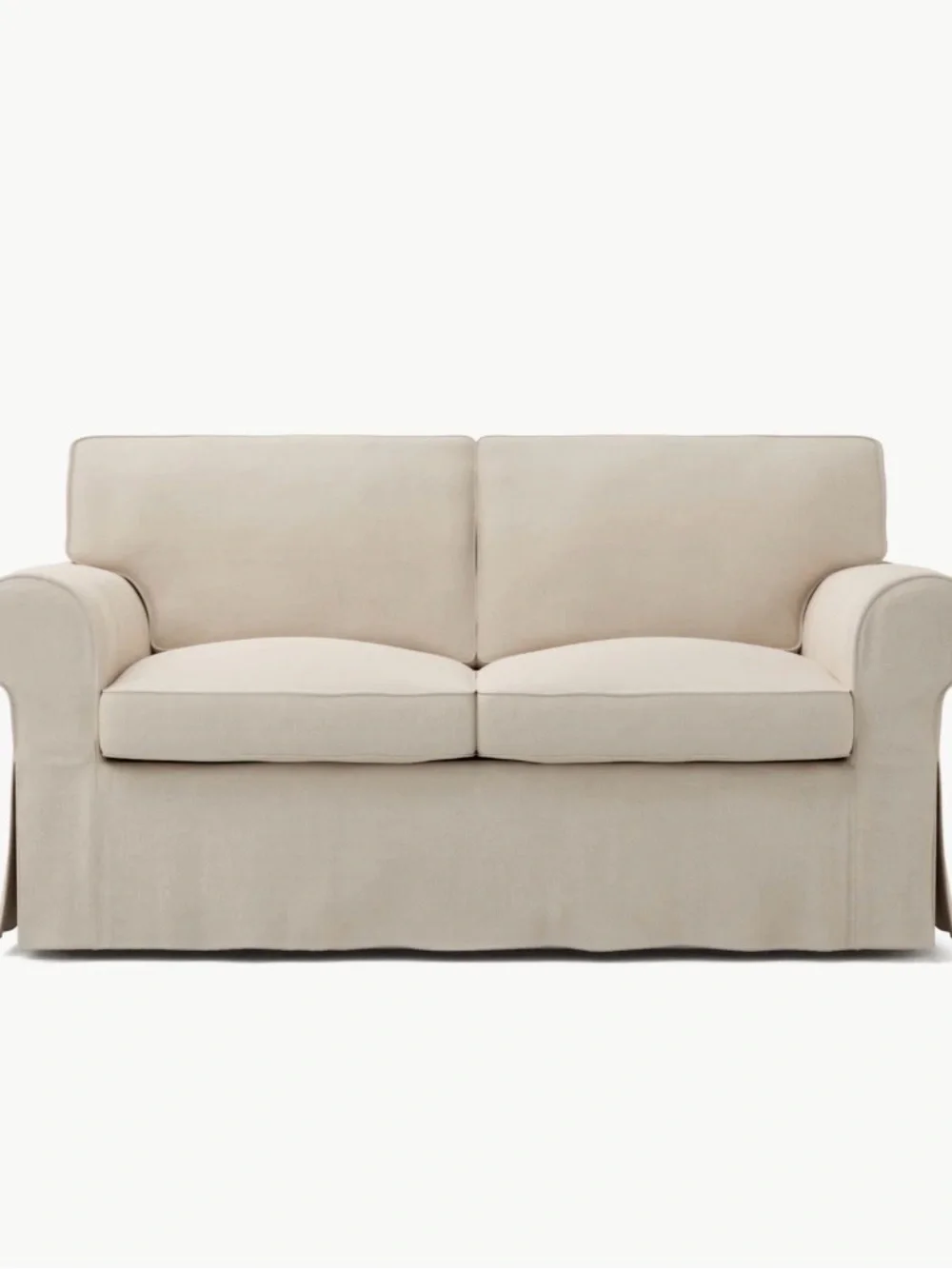IKEA Ektorp Slipcovered Two-Seater Sofa in Lofallet Beige